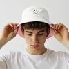 imageUnisex Bucket Hats Beach Summer Sun Hat with UV Protection for Women Men SmileyWorldPinkwhite