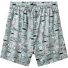 imageWomens Pajamas Shorts Set Casual Sleep Shorts Summer Lounge Pants Soft Pj Pants with Pockets Cute Printed PJ BottomsGrey Cup