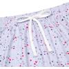 imageWomens Pajamas Shorts Set Casual Sleep Shorts Summer Lounge Pants Soft Pj Pants with Pockets Cute Printed PJ BottomsPurple Star Heart