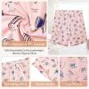 imageWomens Pajamas Shorts Set Casual Sleep Shorts Summer Lounge Pants Soft Pj Pants with Pockets Cute Printed PJ BottomsRabbit Love Grey