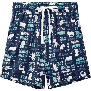 imageWomens Pajamas Shorts Set Casual Sleep Shorts Summer Lounge Pants Soft Pj Pants with Pockets Cute Printed PJ BottomsBlue Cat
