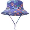 imageAmerican Trends Kids Sun Hat Toddler Wide Brim ampamp Adjustable UPF 50 Sun Protection Hat for Boys Girls 6 Months8 YearsOcean B