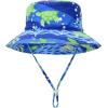 imageAmerican Trends Kids Sun Hat Toddler Wide Brim ampamp Adjustable UPF 50 Sun Protection Hat for Boys Girls 6 Months8 YearsOcean a