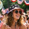 imageWomens Bucket Hat  Sun Protection Hat Packable Travel Beach Hats with Adjustable Drawstring for Hiking ampamp FishingAmerican Flag