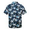 imageAmerican Trends Hawaiian Shirt for Men Short Sleeve Tropical Beach Shirts Mens Casual Button Down Summer Vacation Wear1 Navy Blue With White Lily