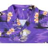 imageAmerican Trends Hawaiian Shirt for Men Short Sleeve Tropical Beach Shirts Mens Casual Button Down Summer Vacation Wear2 Palm Trees Purple