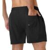 imageAmerican Trends Mens Swim Trunks with Compression Liner 5 inch Bathing Suits Swimming Swimwear Quick Dry Borad Shorts M2XLBlack