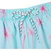 imageAmerican Trends Mens Swim Trunks with Compression Liner 5 inch Bathing Suits Swimming Swimwear Quick Dry Borad Shorts M2XLPink Coconut Tree