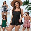 imageAmerican Trends Plus Size Tankini Swimsuits for Women Two Piece Tankini Bathing Suits 2025Green Floral