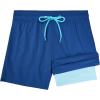 imageAmerican Trends Boys Swim Trunks Boys Bathing Suit Toddler Swimsuit Quick Dry Light UPF 50 Kids SwimsuitsDark Blue