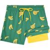 imageAmerican Trends Boys Swim Trunks Boys Bathing Suit Toddler Swimsuit Quick Dry Light UPF 50 Kids SwimsuitsGreen Yellow Banana