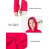 imageBoys Rash Guard Swim Shirts Toddler Kids Long Sleeve Hoodie UPF 50 Sun Protection Swim Top Fishing Shirt with Thumb HoleRose Red