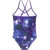 imageAmerican Trends Girls Swimwear Girls One Piece Swimsuits Ruffle Kids Bathing Suits for GirlsStarry Sky