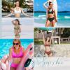 imageAmerican Trends Womens High Waisted Bathing Suits Adjustable Bikini Set Swimsuits Padded V Neck Two Piece Wide Straps Swimwear