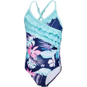 imageAmerican Trends Girls Swimwear Girls One Piece Swimsuits Ruffle Kids Bathing Suits for GirlsBlackpink Flower
