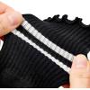 imageAmerican Trends 3 Pairs Cute Pilates Yoga Crew Socks for Women with Grips Non Slip Ruffle Grip Sock Non SkidBlackblackblack