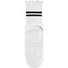 imageAmerican Trends 3 Pairs Cute Pilates Yoga Crew Socks for Women with Grips Non Slip Ruffle Grip Sock Non SkidWhitewhitewhite