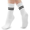 imageAmerican Trends 3 Pairs Cute Pilates Yoga Crew Socks for Women with Grips Non Slip Ruffle Grip Sock Non SkidWhitewhitewhite