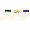 imageAmerican Trends Ankle Mini Crew Socks for Women Retro Novelty Quarter Striped Athletic Mid Sock3pack2