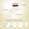 imageAmerican Trends Ankle Mini Crew Socks for Women Retro Novelty Quarter Striped Athletic Mid Sock5pack1