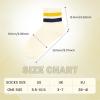 imageAmerican Trends Ankle Mini Crew Socks for Women Retro Novelty Quarter Striped Athletic Mid SockYellownavy Stripe