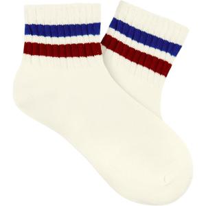 imageAmerican Trends Ankle Mini Crew Socks for Women Retro Novelty Quarter Striped Athletic Mid SockBluered Stripe