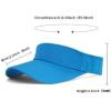 imageWomens Cotton Sun Protection Visor Hats  Sports Sun Visor CapA Solid R Ed