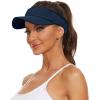 imageWomens Cotton Sun Protection Visor Hats  Sports Sun Visor CapN Avy