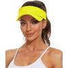 imageWomens Cotton Sun Protection Visor Hats  Sports Sun Visor CapYellow