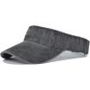 imageWomens Cotton Sun Protection Visor Hats  Sports Sun Visor CapZ Black White Gray