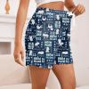 image3 Pack Pajama Shorts Women Casual Elastic Waist Comfy Printed Sleep Lounge Shorts for Women PJ BottomsSet3