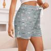 image3 Pack Pajama Shorts Women Casual Elastic Waist Comfy Printed Sleep Lounge Shorts for Women PJ BottomsSet5