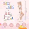 imageAmerican Trends Knee High Socks for Women Striped Tube Socks Youth Athletic Soccer SocksCarrot Rabbit