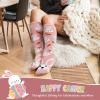 imageAmerican Trends Knee High Socks for Women Striped Tube Socks Youth Athletic Soccer SocksCarrot Rabbit
