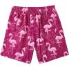 imageAmerican Trends Mens Swim Trunks Board Shorts Quick Dry Mens Swimming Trunks with Compression LinerFlamingo Geometry