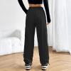 imageAmerican Trends Parachute Pants for Women Baggy Cargo Pants Women Y2K Pants Women Streetwear Pants Multiple PocketsBlack