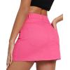 imageAmerican Trends Women Mini Skirt with Slit High Waist Mini Denim Skirt Causal Bodycon Short Jean Skirts with PocketsHot Pink