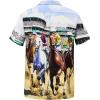imageMens Hawaiian Shirt Floral Print Aloha Shirt Comfortable Novelty Button Down Shirts Casual Short Sleeve Beachwear for Men3 Horse Racing
