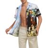 imageMens Hawaiian Shirt Floral Print Aloha Shirt Comfortable Novelty Button Down Shirts Casual Short Sleeve Beachwear for Men3 Horse Racing