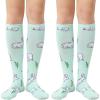 imageAmerican Trends Knee High Socks for Women Striped Tube Socks Youth Athletic Soccer SocksMeadow Rabbits