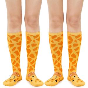 imageAmerican Trends Knee High Socks for Women Striped Tube Socks Youth Athletic Soccer SocksGiraffe