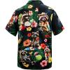 imageAmerican Trends Hawaiian Shirt for Men Short Sleeve Tropical Beach Shirts Mens Casual Button Down Summer Vacation WearFunny Raccoon