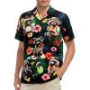 imageAmerican Trends Hawaiian Shirt for Men Short Sleeve Tropical Beach Shirts Mens Casual Button Down Summer Vacation WearFunny Raccoon