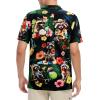 imageAmerican Trends Hawaiian Shirt for Men Short Sleeve Tropical Beach Shirts Mens Casual Button Down Summer Vacation WearFunny Raccoon
