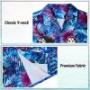 imageAmerican Trends Hawaiian Shirt for Men Short Sleeve Tropical Beach Shirts Mens Casual Button Down Summer Vacation WearPossum Palm Tree Leaves