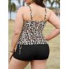 imageAmerican Trends Plus Size Tankini Swimsuits Tummy Control Two Piece Bathing Suits for Women with Shorts SwimwearLeopard Print