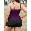 imageAmerican Trends Plus Size Tankini Swimsuits Tummy Control Two Piece Bathing Suits for Women with Shorts SwimwearPurple