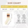 imageAmerican Trends Womens Striped Socks Retro Crew Socks Women Slouchy Athletic Calf Tube Socks2packorangered