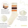 imageAmerican Trends Womens Striped Socks Retro Crew Socks Women Slouchy Athletic Calf Tube Socks2packorangered