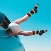 imageAmerican Trends Womens Striped Socks Retro Crew Socks Women Slouchy Athletic Calf Tube Socks2packrainbow